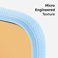 TORRAS Ostand O3 Fitness iPhone 16 Pro Max case: micro engineered textured grip in blue.