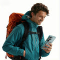 TORRAS Ostand Q3 Air clear protective case for Samsung S26 Ultra with built-in magnetic ring stand and orange accents.