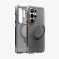 TORRAS Ostand Q3 Air clear case with orange buttons, ring stand, and secure grip.