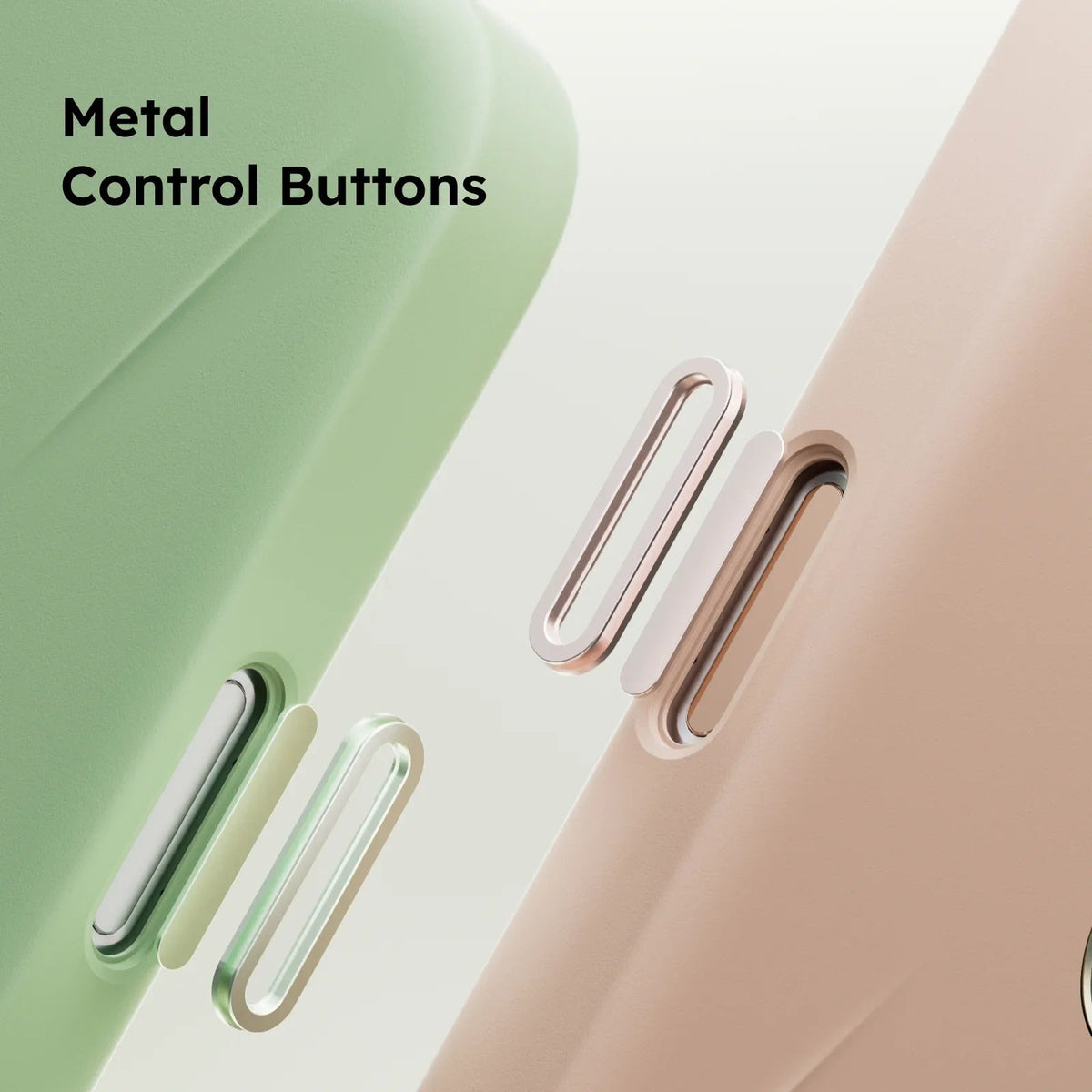 TORRAS Ostand Q3 silicone iPhone 16 Pro Max case with metal control buttons