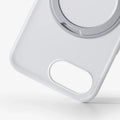 White TORRAS Ostand O3 Fitness case for iPhone 16e/17e with magnetic ring stand