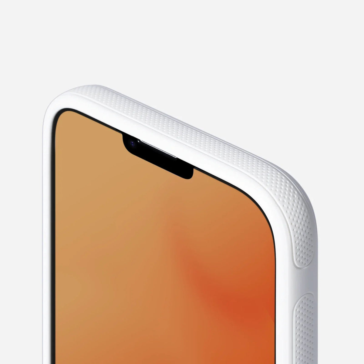 White TORRAS Ostand O3 Fitness iPhone 16e/17e case with textured grip.
