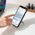 TORRAS Ostand O3 Fitness case for iPhone 16e/17e with integrated kickstand in use