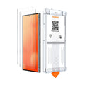 TORRAS GlassGo screen protector for Samsung S24 Ultra, 9H hardness, fingerprint scanning.