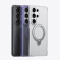 TORRAS Ostand Q3 Spin Samsung S26 case: black, purple, clear with magnetic spin stand.