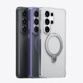 TORRAS Ostand Q3 Spin Samsung S26 case: black, purple, clear with magnetic spin stand.