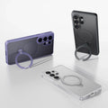 TORRAS Ostand Q3 Spin case for Samsung S26 Series with 360° magnetic ring stand in multiple colors.