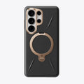 Black TORRAS Ostand Q3 VegSkin case for Samsung S26 Series with gold ring stand