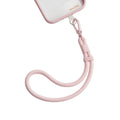 TORRAS pink LoopGo Flex wrist phone lanyard with braided rope and zinc alloy clasp.