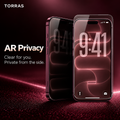 TORRAS AR Privacy screen protector, clear front view and dark side view