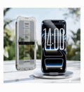 TORRAS AR privacy screen protector — front clarity and side-view privacy demonstration