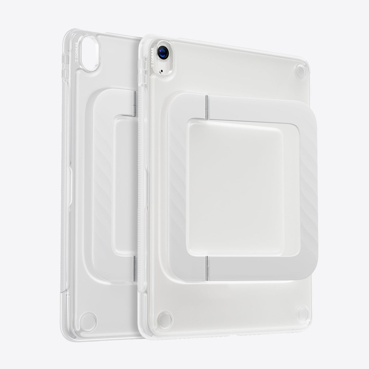 TORRAS Ostand K3 Neo clear case for iPad Air 11 inch with pencil holder.
