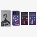 Purple TORRAS X GAWX Q3 Air Limited Edition iPhone 17 Pro case with Ostand stand, packaging, and stickers.