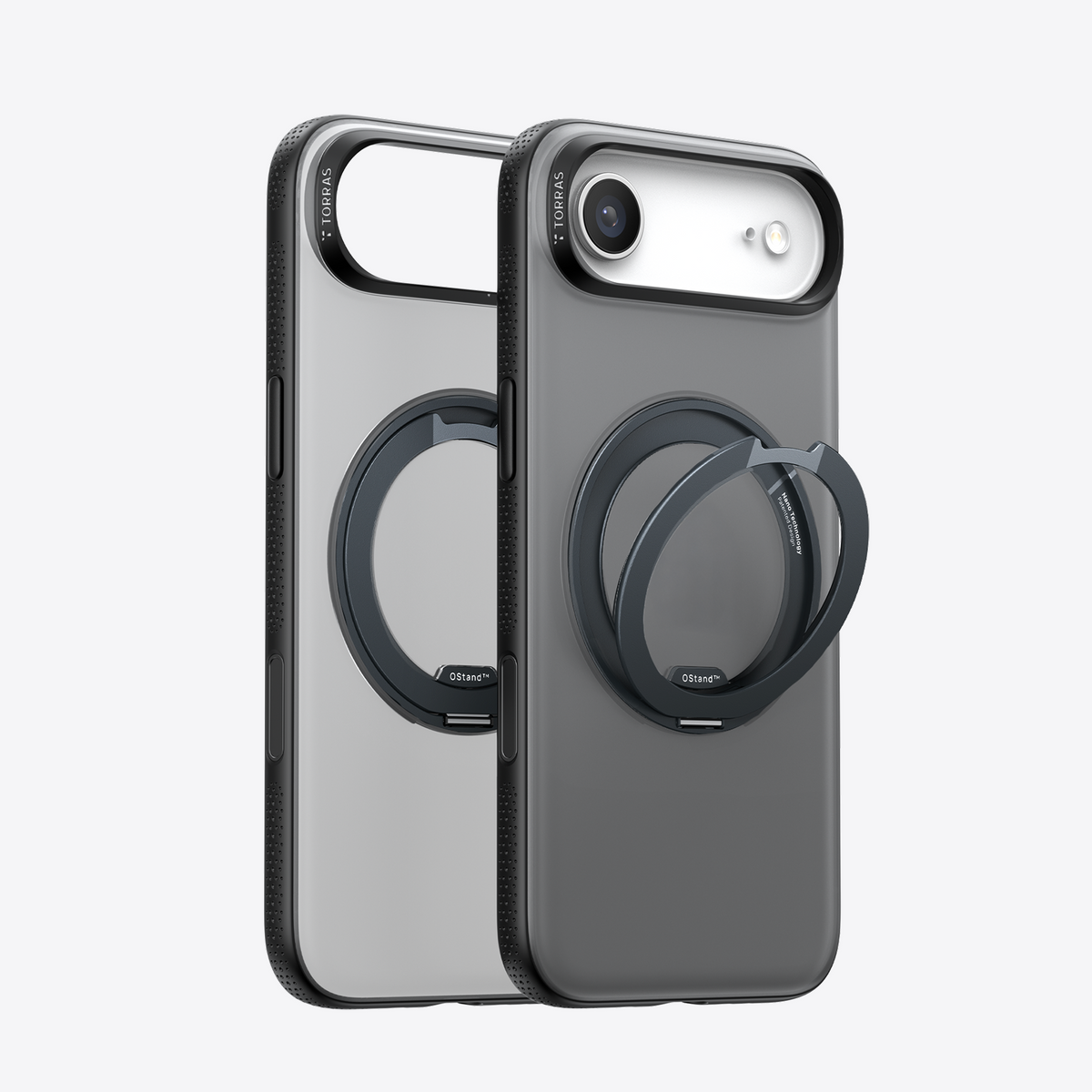TORRAS Ostand O3 Fitness dark grey iPhone 17 Air case with magnetic stand.