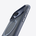 TORRAS Ostand O3 Fitness iPhone 17 case with magnetic stand in dark blue