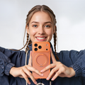 TORRAS Ostand O3 orange fitness case for iPhone 17 with magnetic stand