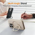 TORRAS Ostand Q3 Fusion iPhone 16 Pro case with integrated multi-angle ring stand.