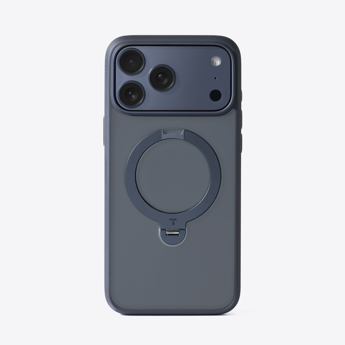TORRAS Ostand Q3 Spin case for iPhone 17 Air with rotatable ring stand.