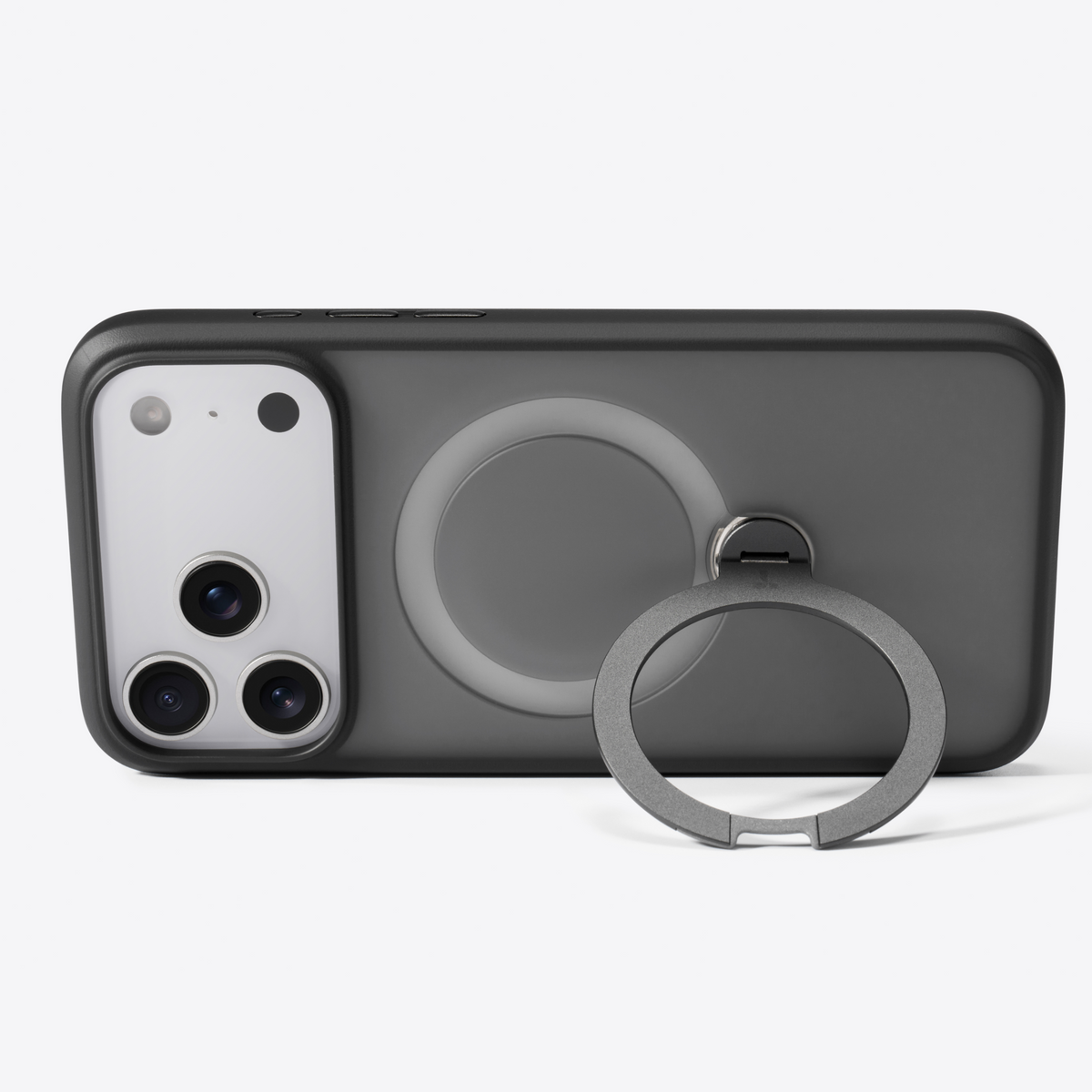 TORRAS Ostand Q3 Spin iPhone 17 case featuring a 360° magnetic spin stand.