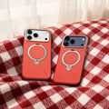 TORRAS Ostand Q3 Red Edition vegskin iPhone 17 Pro case with ring stand.