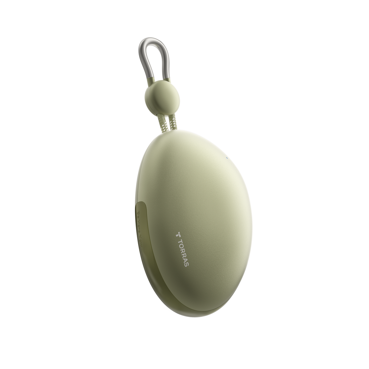 TORRAS FlexLine Pebble Power Bank 10k mAh green with hook.