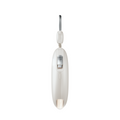 TORRAS FlexLine Pebble Power Bank 10k mAh, white, with integrated hook and retractable cable.