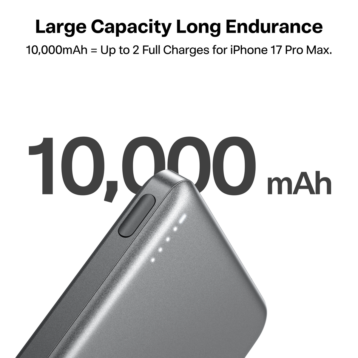 TORRAS PebbleLink 10,000mAh power bank, large capacity long endurance charging.