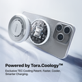 TORRAS PolarCircle Qi2 low-temp wireless charger with visible TEC cooling chip.