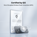 TORRAS PolarCircle Qi2 25W wireless charger: Qi2 certified by the global Wireless Power Consortium.