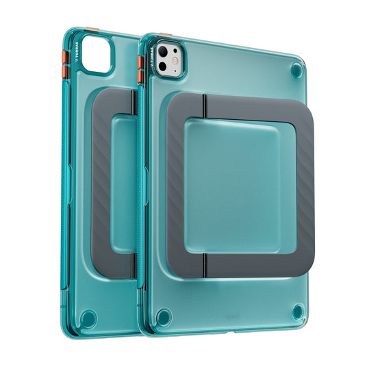 TORRAS Ostand K3 Neo iPad Pro 11 inch case, translucent teal, with stand