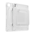 TORRAS Ostand K3 Neo clear iPad Pro 11 inch case with magnetic stand and pencil holder.