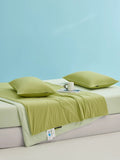 LIIESEN summer quilt in Avocado Milkshake; pillows not included