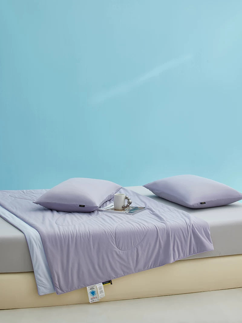 LIIESEN summer quilt in Grape Cream; pillows not included