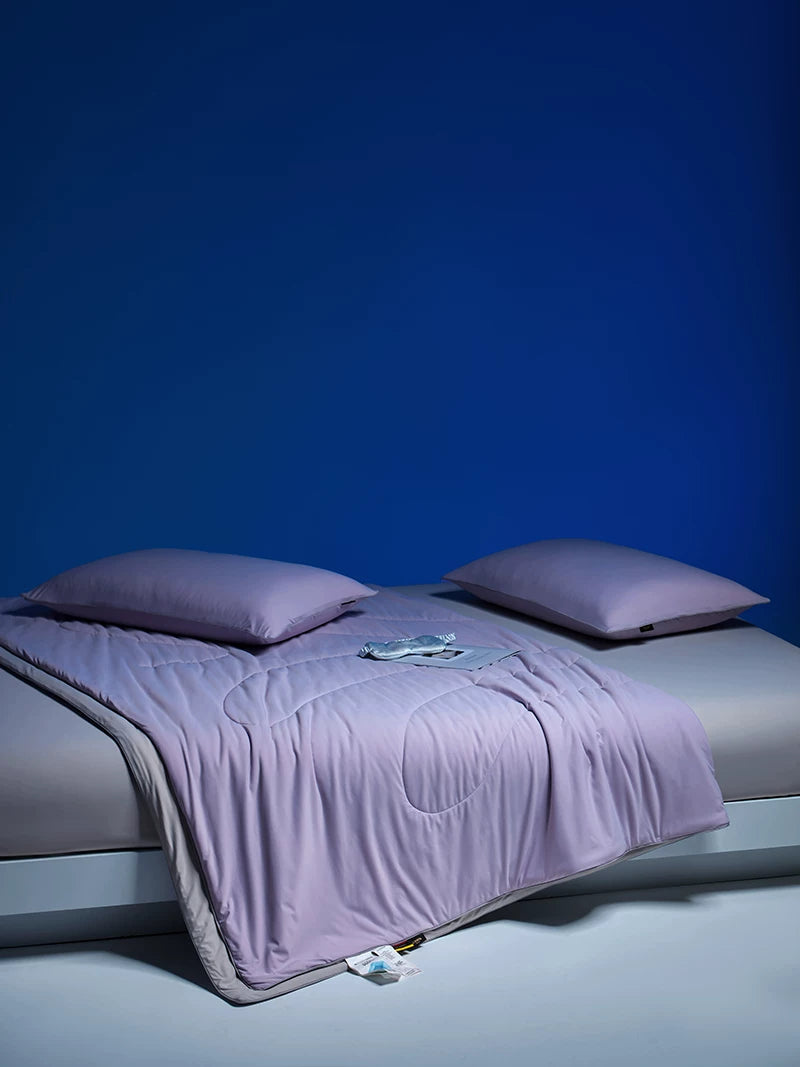 LIIESEN summer quilt in Taro Bubble; pillows not included