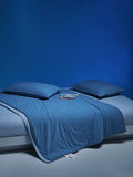 LIIESEN summer quilt in Blueberry Ice; pillows not included