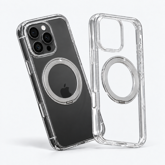O1S Clear case on iPhone 16 Pro Max Black Titanium