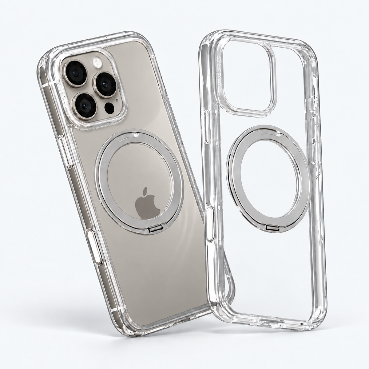 O1S Clear case on iPhone 16 Pro Max Natural Titanium