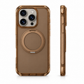 Ostand O3 Air Brown case for iPhone 16 Pro on Natural Titanium