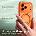 Cosmic Orange Ostand O3 Air hand grip and matte back details