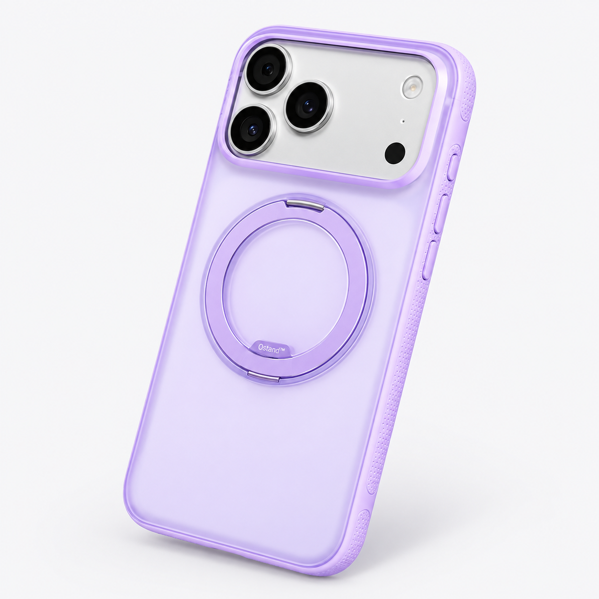 Ostand O3 Fitness purple case with Silver iPhone 17 Pro Max