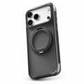 Ostand O3 Air Black case on Silver phone