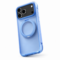 Ostand O3 Air Island Blue case on Deep Black phone