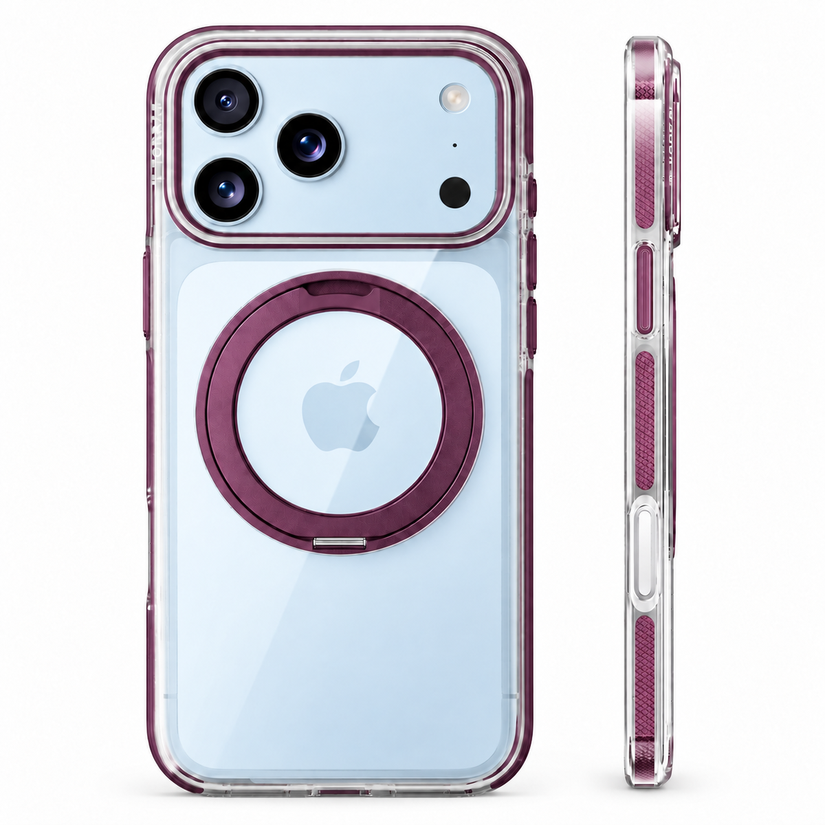 O3L Purple case with glacier phone — series colour preview