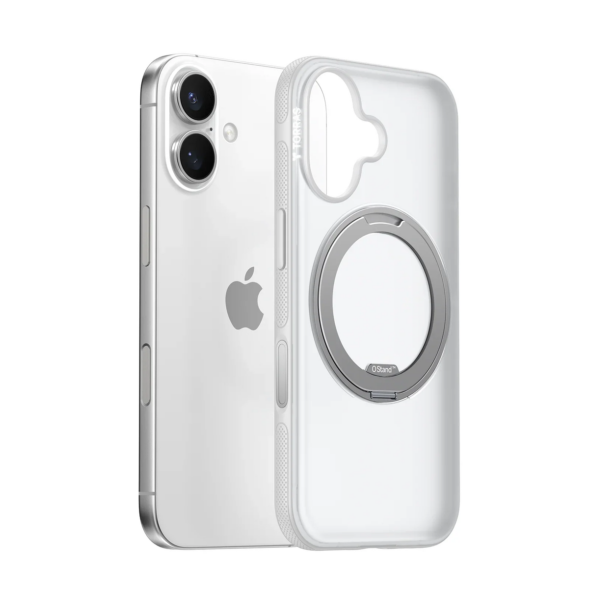 TORRAS Ostand O3 Fitness clear case with magnetic stand for iPhone 16