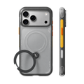 TORRAS Ostand Q3 Air for iPhone 18 Pro Max — Gray — rear and side views with magnetic ring stand