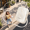 PearlGo Pro retractable USB-C cable in a creative city-street perspective scene