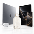 PearlGo Pro with USB-C phone, tablet, laptop and earbuds case as scene props
