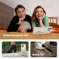 TORRAS Ostand Q3 Spin case for iPhone 16 Pro: magnetic ring stand for entertainment, leisure, work.