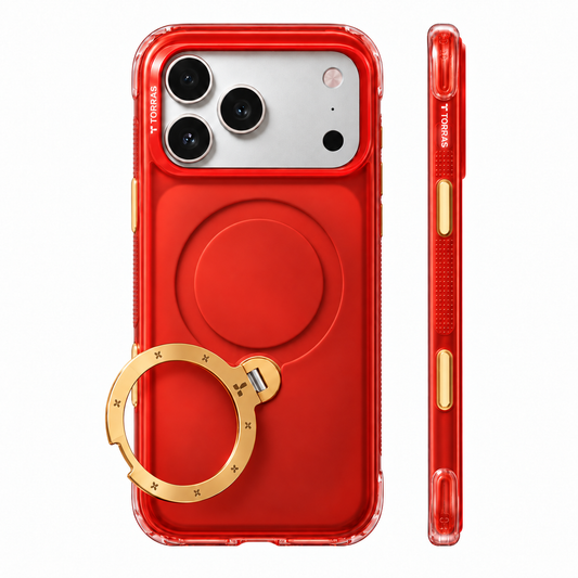 Blazing Steed iPhone 17 Pro case — rear and side view