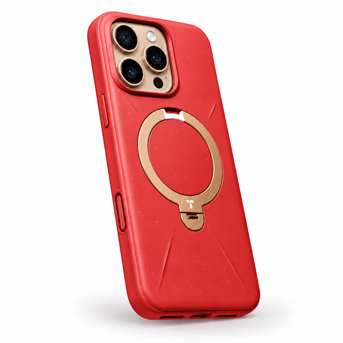 Radiant Red / desert Titanium — iPhone 16 Pro Max